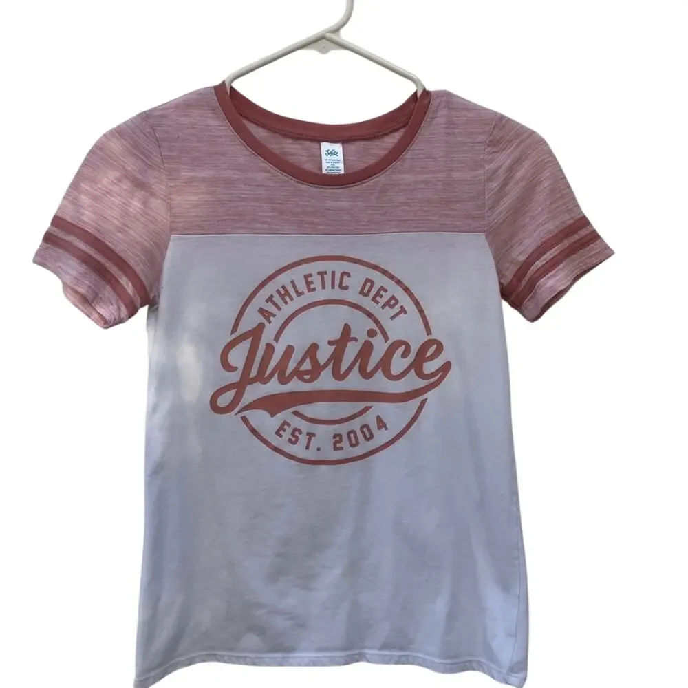 Vintage Girls Justice Short Sleeve Shirt Size 12
